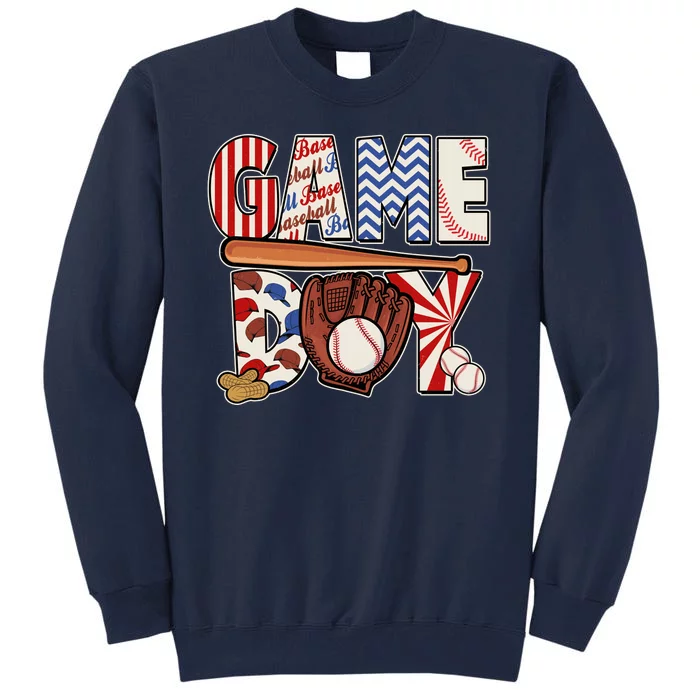 Baseball Game Day Tall Sweatshirt