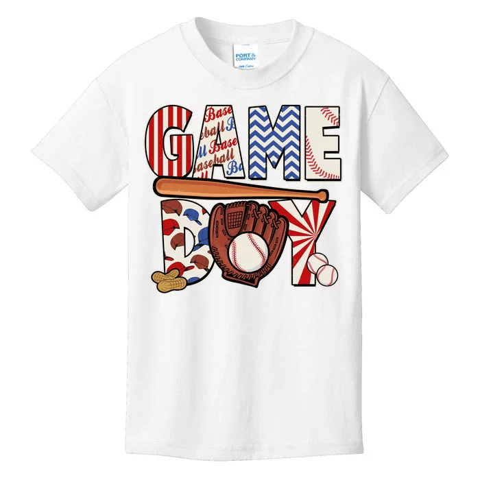 Baseball Game Day Kids T-Shirt