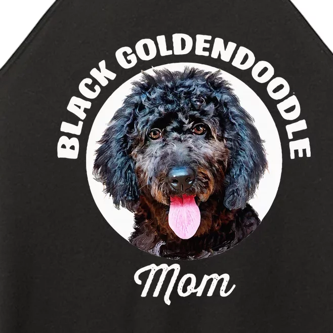 Black Goldendoodle Dog Mom Women’s Perfect Tri Rocker Tank