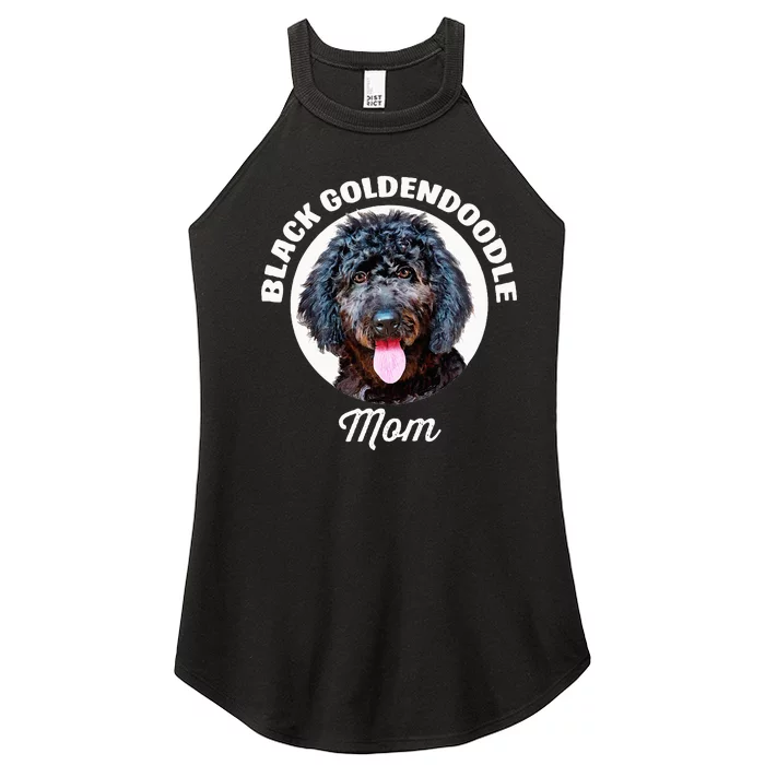 Black Goldendoodle Dog Mom Women’s Perfect Tri Rocker Tank