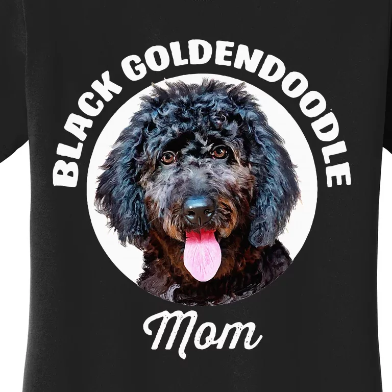 Black Goldendoodle Dog Mom Women's T-Shirt