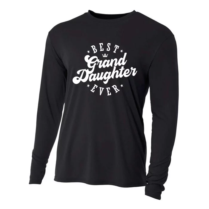 Best Granddaughter Ever Happy Mothers Day Gift Cooling Performance Long Sleeve Crew