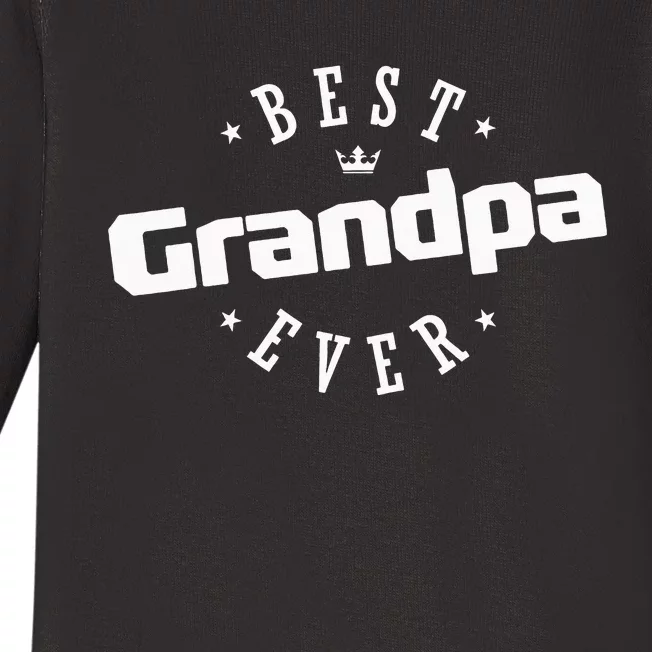 Best Grandpa Ever funny father's day Baby Long Sleeve Bodysuit