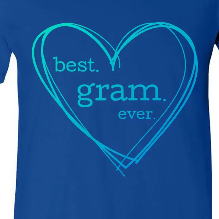 Best Gram Ever Gift (National Grandparents Day) V-Neck T-Shirt