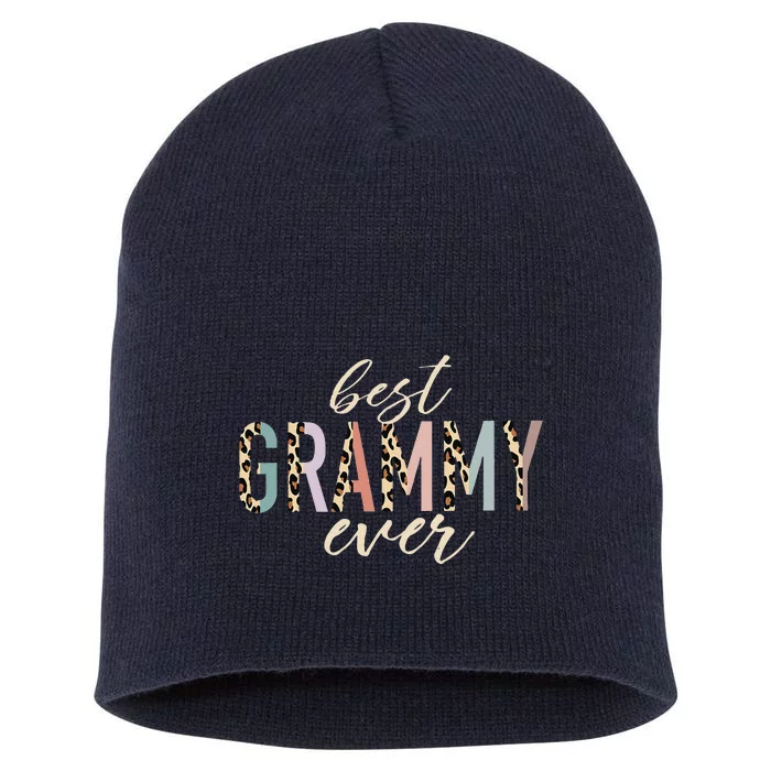 Best Grammy Ever Gifts Leopard Print Mothers Day Short Acrylic Beanie