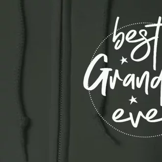 Best Grandma Ever Grandma Full Zip Hoodie