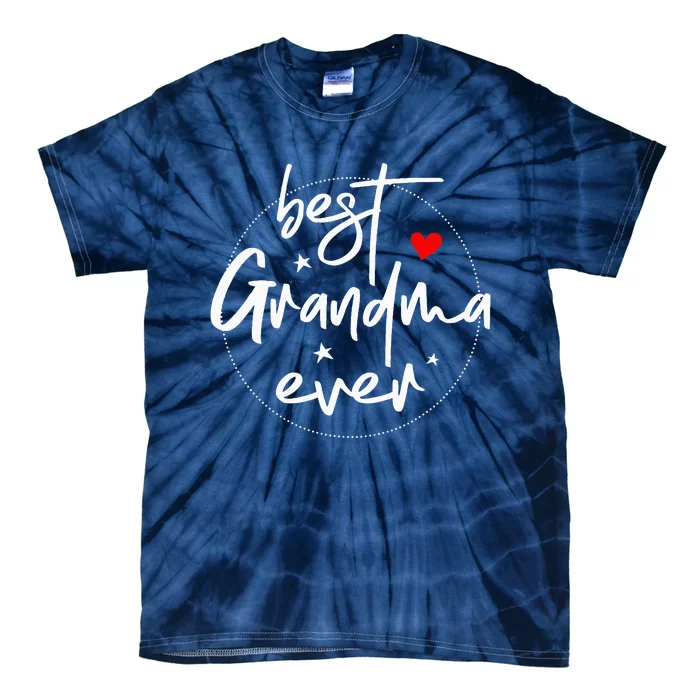 Best Grandma Ever Grandma Tie-Dye T-Shirt