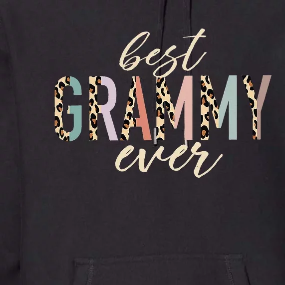 Best Grammy Ever Gifts Leopard Print Mothers Day Premium Hoodie