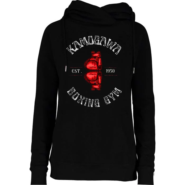 Boxing Gym Est 1950 Womens Funnel Neck Pullover Hood