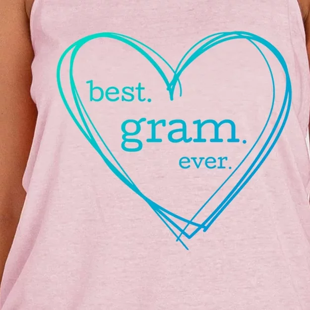 Best Gram Ever Gift (National Grandparents Day) Women's Knotted Racerback Tank