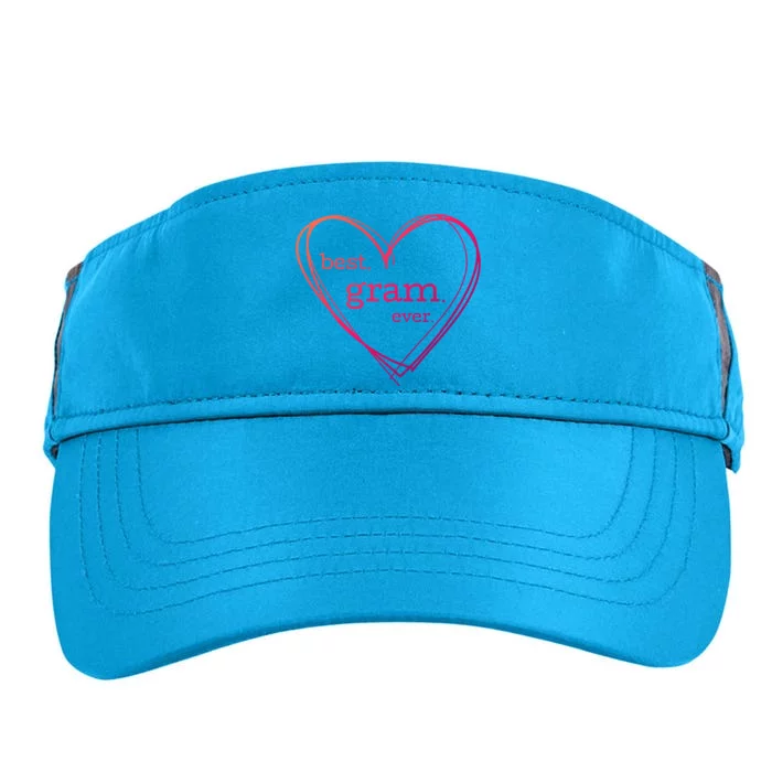 Best Gram Ever Gift (National Grandparents Day) Adult Drive Performance Visor