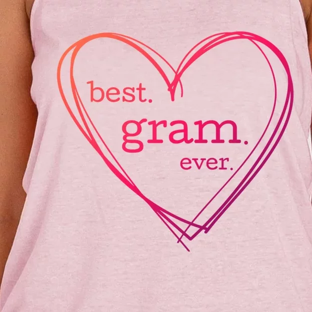 Best Gram Ever Gift (National Grandparents Day) Women's Knotted Racerback Tank