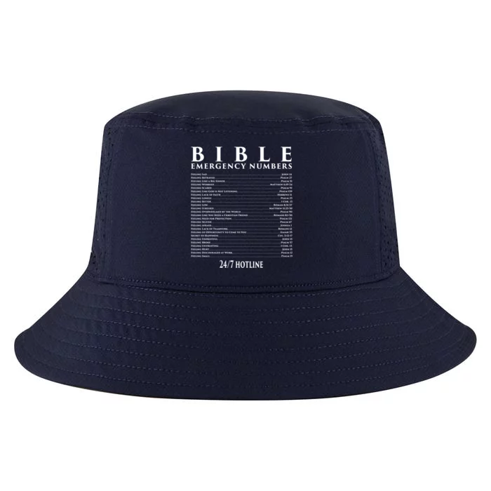 Bible Gift Emergency Verse Numbers Cool Comfort Performance Bucket Hat