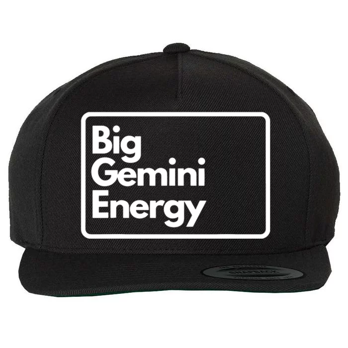 Big Gemini Energy Wool Snapback Cap