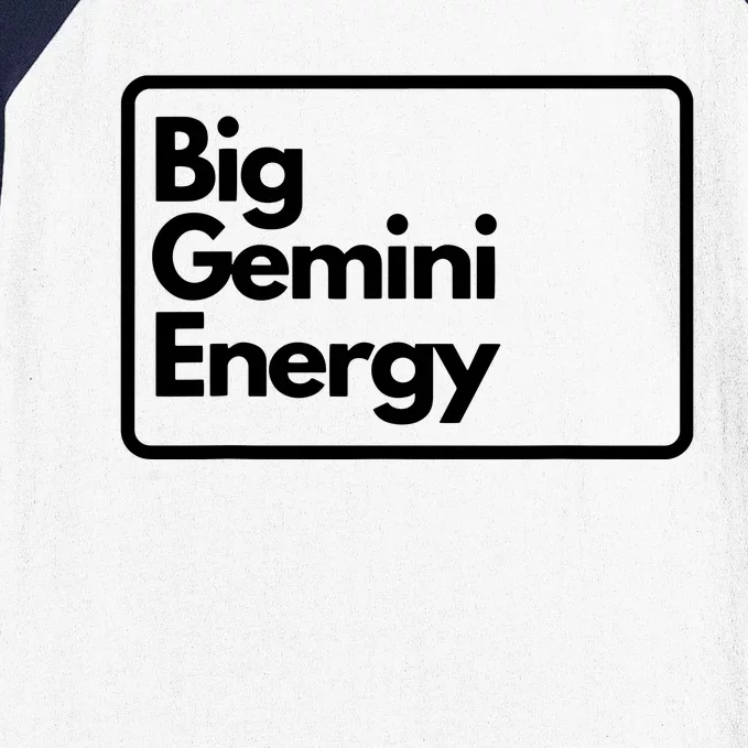 Big Gemini Energy Baseball Sleeve Shirt