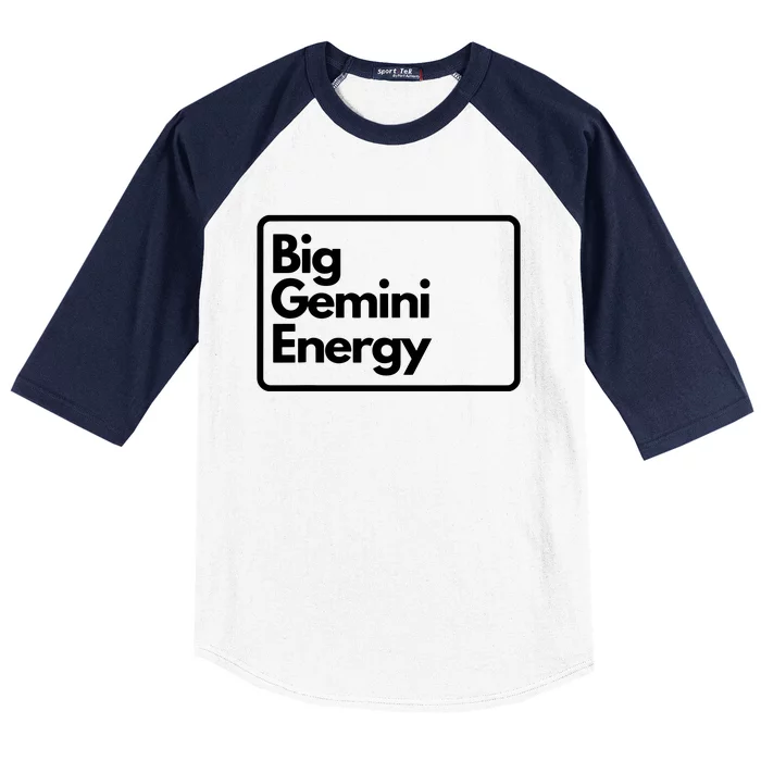 Big Gemini Energy Baseball Sleeve Shirt