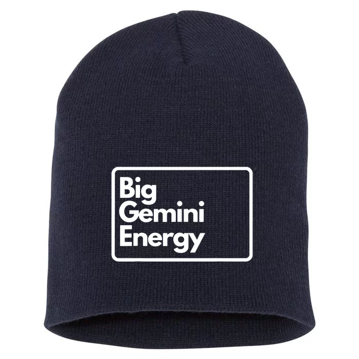 Big Gemini Energy Short Acrylic Beanie