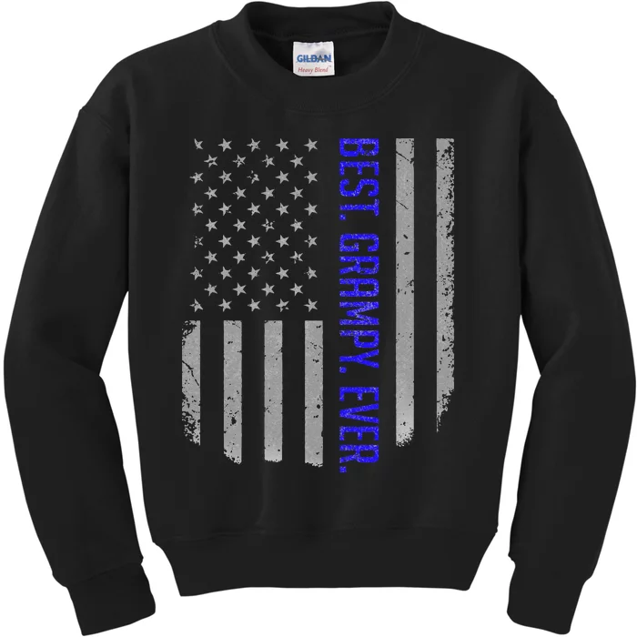 Best Grampy Ever American Flag Gifts For Fathers Day Kids Sweatshirt