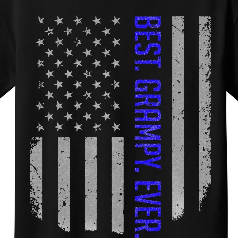 Best Grampy Ever American Flag Gifts For Fathers Day Kids T-Shirt