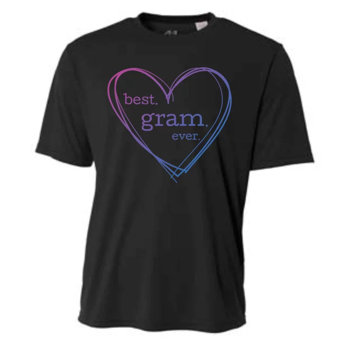 Best Gram Ever Cute Heart Cooling Performance Crew T-Shirt