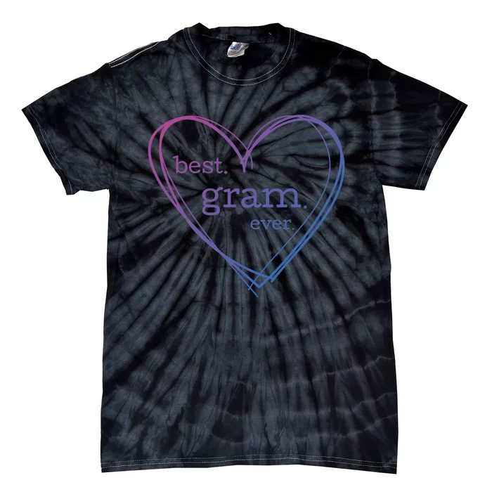 Best Gram Ever Cute Heart Tie-Dye T-Shirt