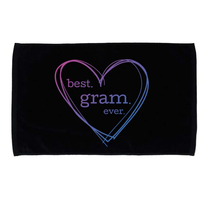 Best Gram Ever Cute Heart Microfiber Hand Towel