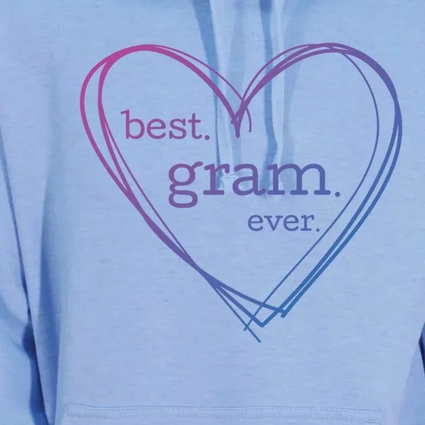 Best Gram Ever Cute Heart Unisex Surf Hoodie