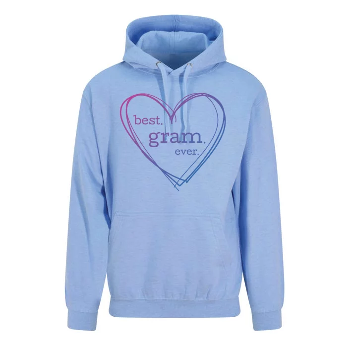 Best Gram Ever Cute Heart Unisex Surf Hoodie