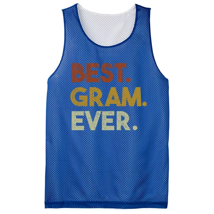 Best Gram Ever Funny Gift For Grandma Mothers Day Gift Mesh Reversible Basketball Jersey Tank