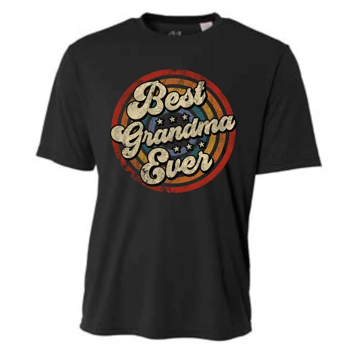 Best Grandma Ever Vintage Retro Style Cooling Performance Crew T-Shirt