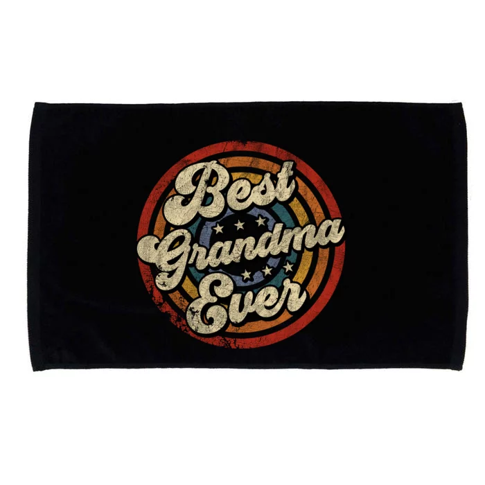 Best Grandma Ever Vintage Retro Style Microfiber Hand Towel