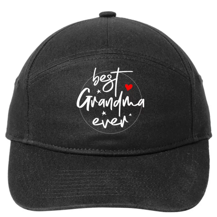 Best Grandma Ever  Grandma 7-Panel Snapback Hat