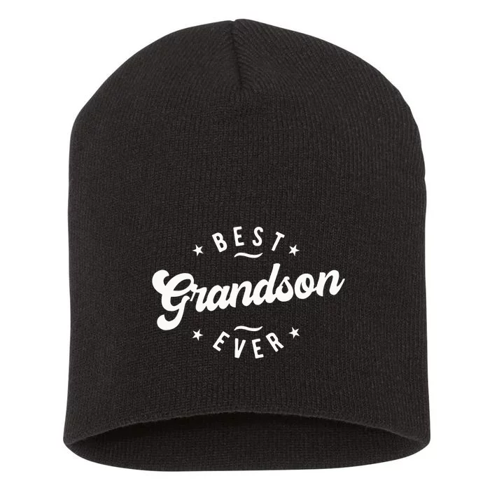 Best Grandson Ever Grandson Short Acrylic Beanie