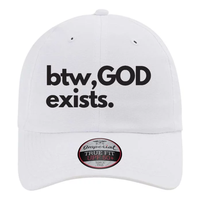 BTW GOD EXISTS CHRISTIAN BOLD DESIGN The Original Performance Cap