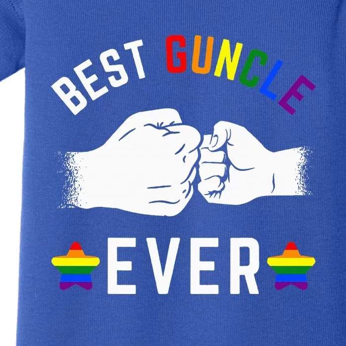 Best Guncle Ever Rainbow Pride G.A.Y Uncle Baby Bodysuit