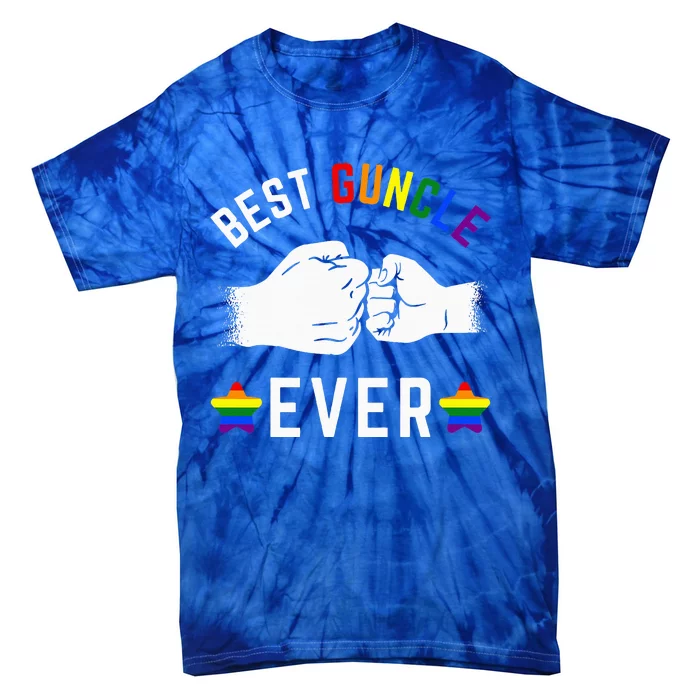 Best Guncle Ever Rainbow Pride G.A.Y Uncle Tie-Dye T-Shirt