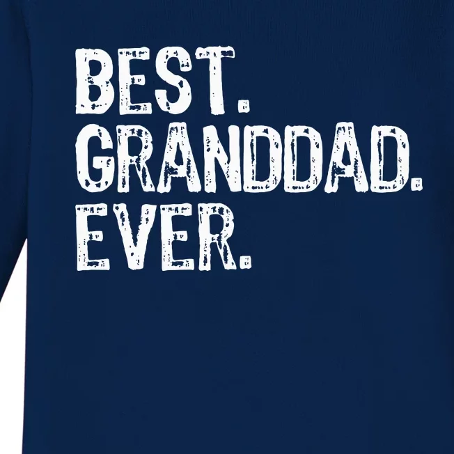 Best Granddad Ever Family Cool Granddad Baby Long Sleeve Bodysuit