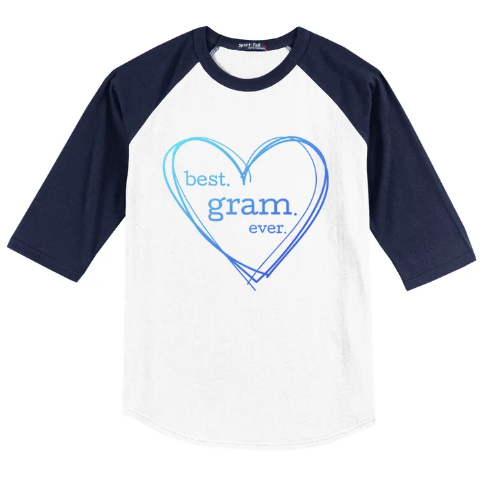 Best Gram Ever Gift (National Grandparents Day) Baseball Sleeve Shirt