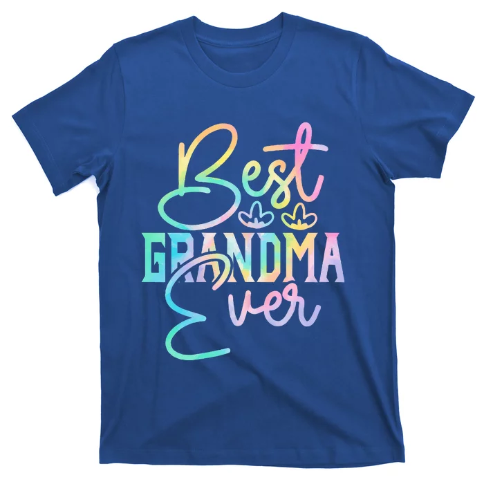 Best Grandma Ever Happy Grandparents Day Tie Dye T-Shirt