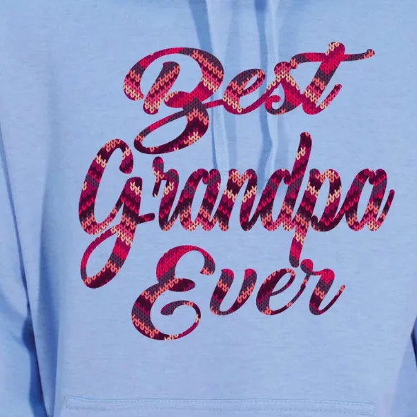 Best Grandpa Ever National Grandparents Day Stitches Design Funny Gift Unisex Surf Hoodie