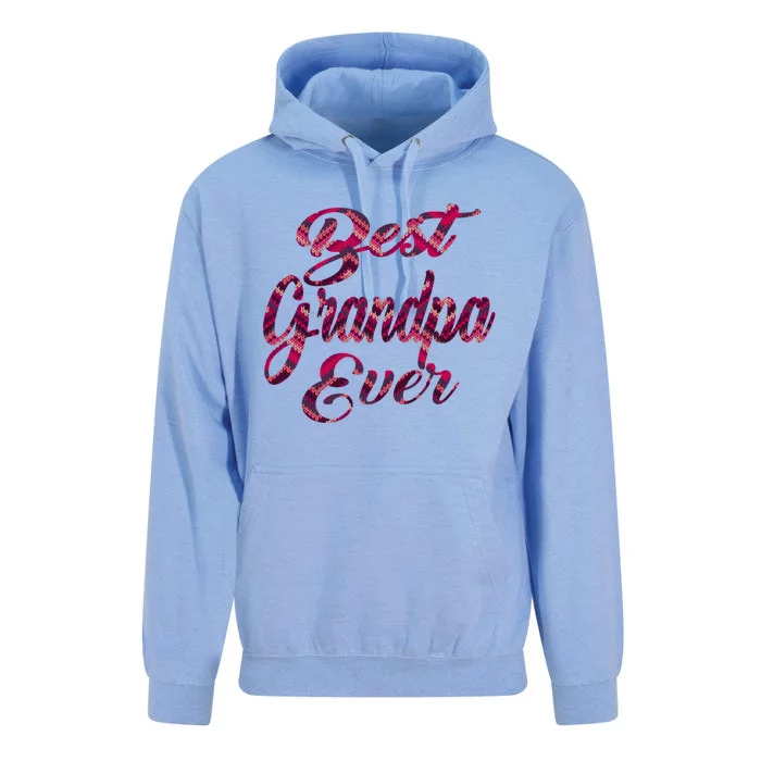 Best Grandpa Ever National Grandparents Day Stitches Design Funny Gift Unisex Surf Hoodie