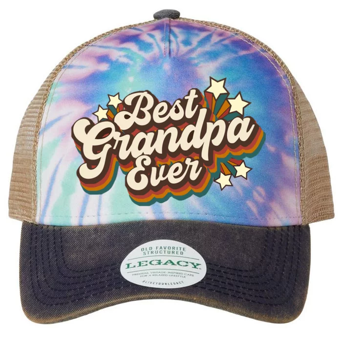 Best Grandpa Ever Legacy Tie Dye Trucker Hat