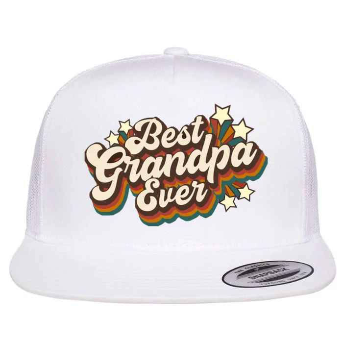 Best Grandpa Ever Flat Bill Trucker Hat