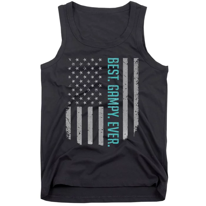 Best Gampy Ever US American Flag Gift For Father's Day Tank Top