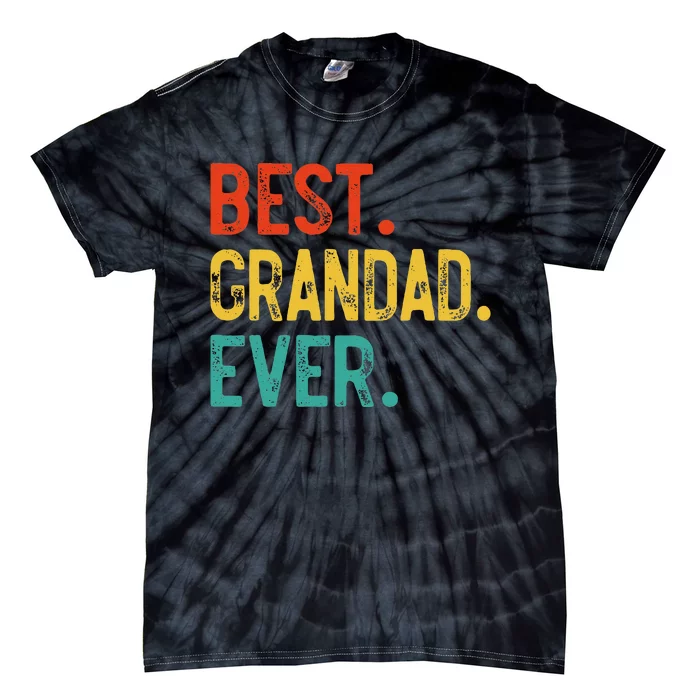 Best Grandad Ever Father's Day Grandad Tie-Dye T-Shirt