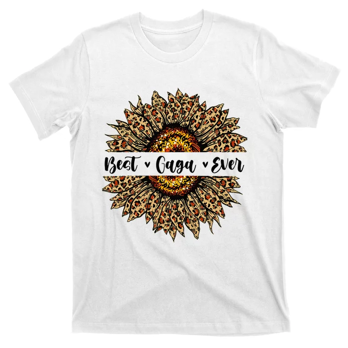 Best Gaga Ever Sunflower Gaga Mothers Day Gifts T-Shirt