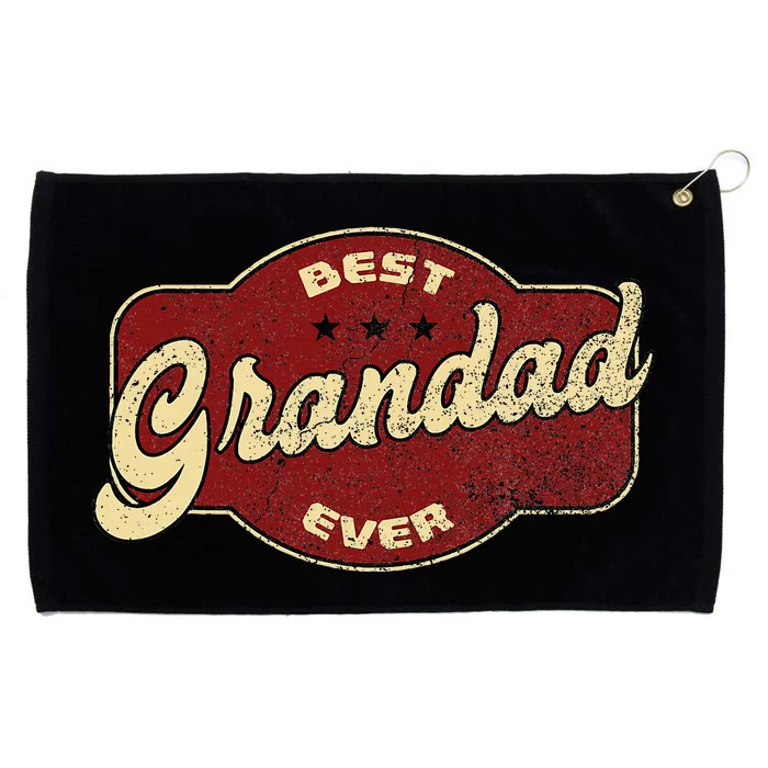 Best Grandad Ever Grommeted Golf Towel