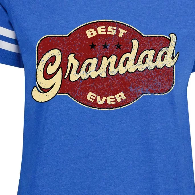 Best Grandad Ever Enza Ladies Jersey Football T-Shirt