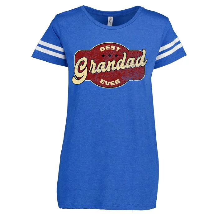 Best Grandad Ever Enza Ladies Jersey Football T-Shirt