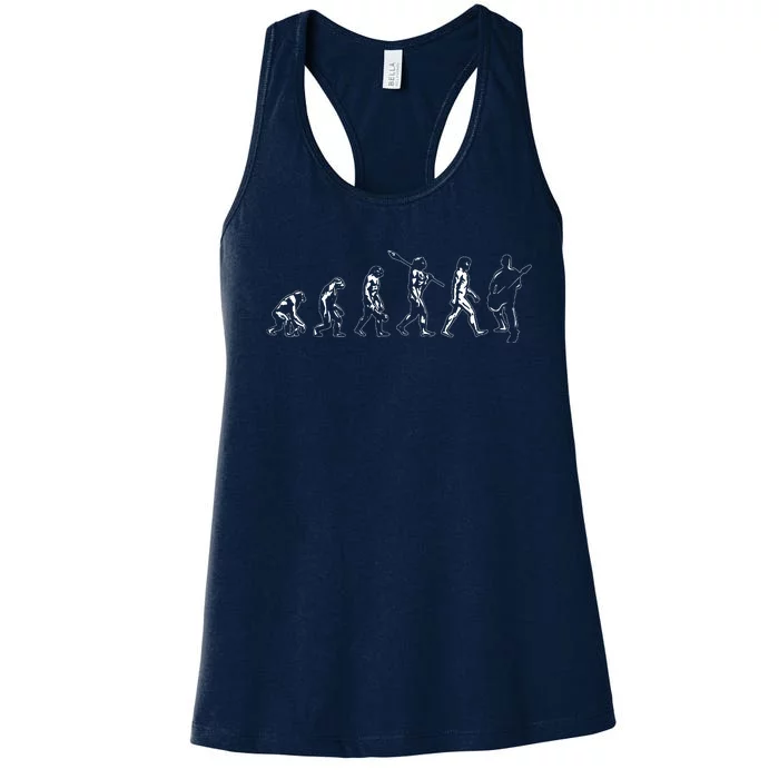 Bassist Gifts Evolution Bass Guitar Women's Racerback Tank